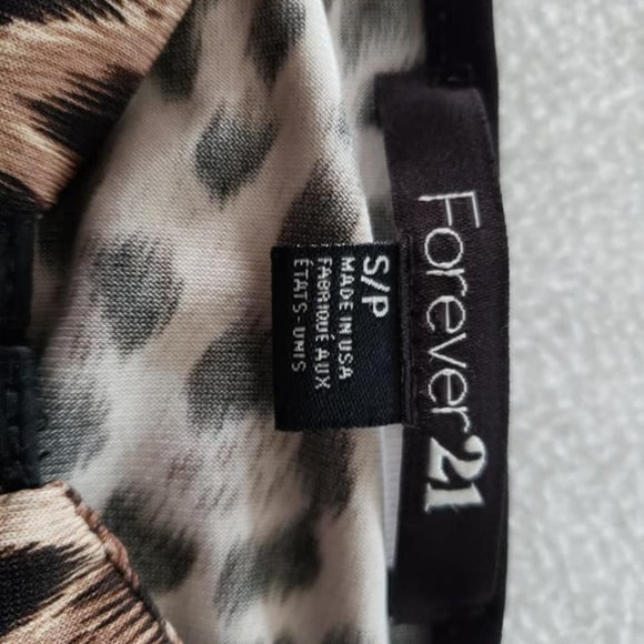 Forever 21 Leopard Print Little Black Dress - Picture 6 of 6